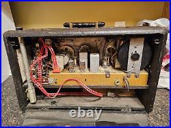 Vintage 1954 1955 zenith l600 6l40 trans-oceanic portable tube radio