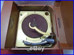 Vintage 1954 Admiral Model 3H12D Tube Radio Phonograph Record Player Turntable
