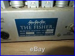 Vintage 1954 Fisher Tube Pre Amp / AM FM Receiver Model 70RT MCM Radio