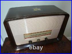 Vintage 1954 His Masters Voice HMV Bakelite Radio Long Wave & Medium Wave -Tube