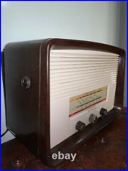 Vintage 1954 His Masters Voice HMV Bakelite Radio Long Wave & Medium Wave -Tube