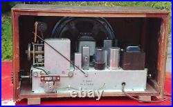 Vintage 1954 RCA Victor Tube Radio Model 6-RF-9 AM FM Powers On