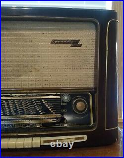 Vintage 1954 Rare Grundig Model 4035/W AM/FM/SW Tube Tabletop Radio Working