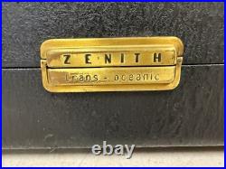 Vintage 1954 Zenith Trans-Oceanic Tube Radio Model 6L40 Wave Magnet Shortwave Vintage 1954 Zenith Trans-Oceanic Tube Radio Model 6L40 Wave Magnet Shortwave