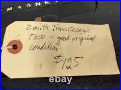 Vintage 1954 Zenith Trans-Oceanic Tube Radio Model 6L40 Wave Magnet Shortwave