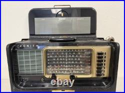 Vintage 1954 Zenith Trans-Oceanic Tube Radio Model 6L40 Wave Magnet Shortwave Vintage 1954 Zenith Trans-Oceanic Tube Radio Model 6L40 Wave Magnet Shortwave
