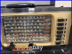 Vintage 1954 Zenith Trans-Oceanic Tube Radio Model 6L40 Wave Magnet Shortwave Vintage 1954 Zenith Trans-Oceanic Tube Radio Model 6L40 Wave Magnet Shortwave