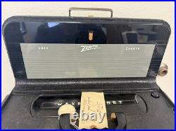 Vintage 1954 Zenith Trans-Oceanic Tube Radio Model 6L40 Wave Magnet Shortwave Vintage 1954 Zenith Trans-Oceanic Tube Radio Model 6L40 Wave Magnet Shortwave