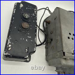 Vintage 1955-57 Ford AM Tube Radio with Power Supply Vibrator Box Untested FoMoCo