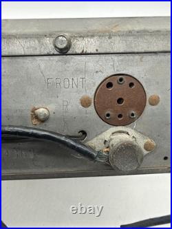 Vintage 1955-57 Ford AM Tube Radio with Power Supply Vibrator Box Untested FoMoCo