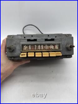 Vintage 1955-57 Ford AM Tube Radio with Power Supply Vibrator Box Untested FoMoCo