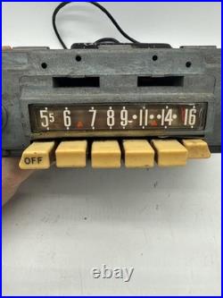 Vintage 1955-57 Ford AM Tube Radio with Power Supply Vibrator Box Untested FoMoCo