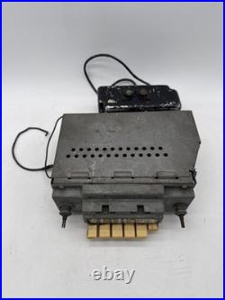 Vintage 1955-57 Ford AM Tube Radio with Power Supply Vibrator Box Untested FoMoCo