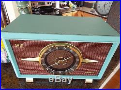 Vintage-1955 RCA Victor 6-RF-9 AM-FM Radio, Wood Case FULLY RESTORED