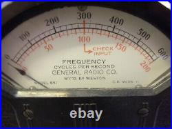 Vintage 1956 General Radio Co. Radio Frequency Meter Type 1176-A