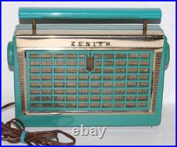 Vintage 1956 Zenith 4 bulb radio Z402F Tested Works Rare Color Free Shipping