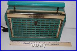 Vintage 1956 Zenith 4 bulb radio Z402F Tested Works Rare Color Free Shipping