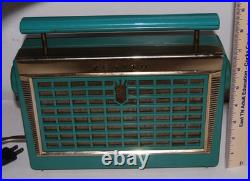 Vintage 1956 Zenith 4 bulb radio Z402F Tested Works Rare Color Free Shipping