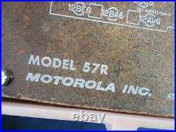 Vintage 1957 Motorola AM Radio Model 57R Powder Pink Tube