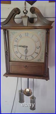 Vintage 1958 Guild Old Timer AM/FM 7-Tube Radio & Wall Clock model 6610 WORKING