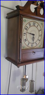 Vintage 1958 Guild Old Timer AM/FM 7-Tube Radio & Wall Clock model 6610 WORKING