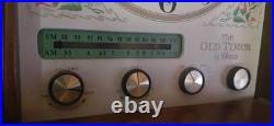 Vintage 1958 Guild Old Timer AM/FM 7-Tube Radio & Wall Clock model 6610 WORKING