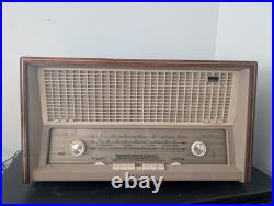 Vintage 1959 Philips B6X82A Bi-Ampli Tube Radio AM FM Hi-Fi