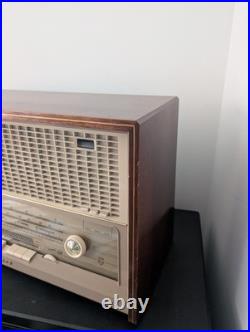 Vintage 1959 Philips B6X82A Bi-Ampli Tube Radio AM FM Hi-Fi