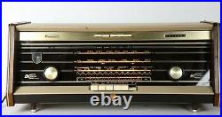 Vintage 1959 Philips Norelco Bi-Ampli Stereo Tube Radio B5X94A TESTED VTG