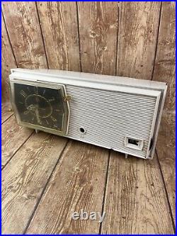 Vintage 1959 RCA Victor Tube Radio Model C2E with alarm clock MCM