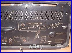 Vintage 1959 Telefunken Concertino 5093W Super Heterodyne Stereo Tube Radio
