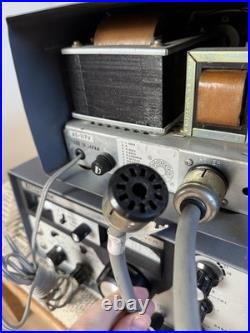 Vintage 1960s Tempo One Tube SSB Transceiver Ham Radio & Power Supply WORKS