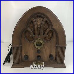 Vintage 1972 Limited Edition 1930s PHILCO FORD Cathedral Wooden Radio R89 WORKS