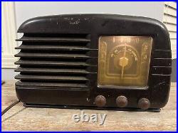 Vintage 30's Or 40's Bakelite Admiral Shortwave Broadcast Tube Radio AM & SW