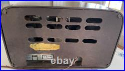 Vintage 40's Philco Transitone Bakelite AM Tube Radio Tested and Works VIDEO