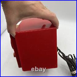 Vintage 50' Westinghouse Model H-577T4 Plastic Tube Radio Bright Red Tube Radio