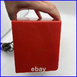 Vintage 50' Westinghouse Model H-577T4 Plastic Tube Radio Bright Red Tube Radio