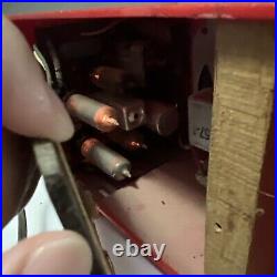 Vintage 50' Westinghouse Model H-577T4 Plastic Tube Radio Bright Red Tube Radio