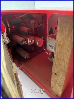Vintage 50' Westinghouse Model H-577T4 Plastic Tube Radio Bright Red Tube Radio