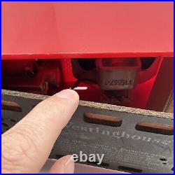 Vintage 50' Westinghouse Model H-577T4 Plastic Tube Radio Bright Red Tube Radio