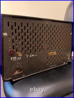Vintage 50's Philips B2X 78U Bakelite AM-FM Tube Radio Works