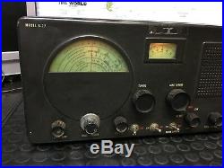 Vintage 50's Tube Radio Hallicrafters S-77 Shortwave Radio Receiver 220v