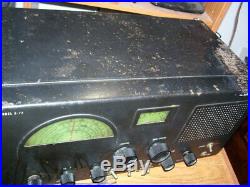 Vintage 50's Tube Radio Hallicrafters S-77 Shortwave Radio Receiver 220v