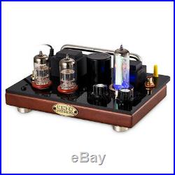 Vintage 6N1 Vacuum Tube Mono FM Radio 88-108MHz Audio Receiver Amp Wooden Case