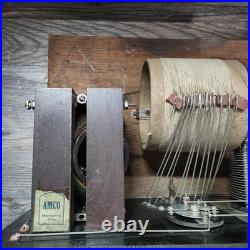 Vintage AMCO Tube Radio Receiver Early 1900s Wood Panel AM Shortwave USA Vintage AMCO Tube Radio Receiver Early 1900s Wood Panel AM Shortwave USA