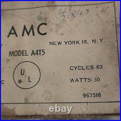 Vintage AMC Red Model A4T5 AM Tube Radio Retro