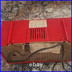 Vintage AMC Red Model A4T5 AM Tube Radio Retro