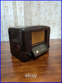 Vintage ART DECO 1938 RCA VICTOR 5Q55 Table Top Bakelite Tube Radio READ Vintage ART DECO 1938 RCA VICTOR 5Q55 Table Top Bakelite Tube Radio READ