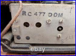 Vintage ART DECO 1938 RCA VICTOR 5Q55 Table Top Bakelite Tube Radio READ