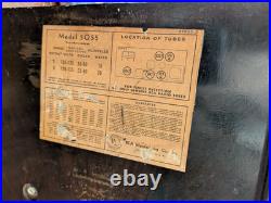 Vintage ART DECO 1938 RCA VICTOR 5Q55 Table Top Bakelite Tube Radio READ